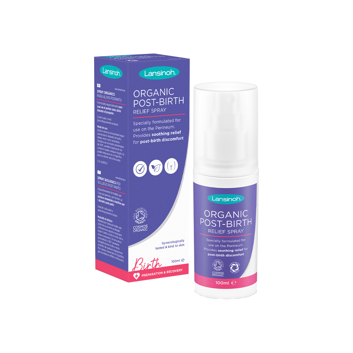 მშობიარობის შემდგომი რელიეფური სპრეი 100 მლ 2660 ლანსინო - Lansinoh