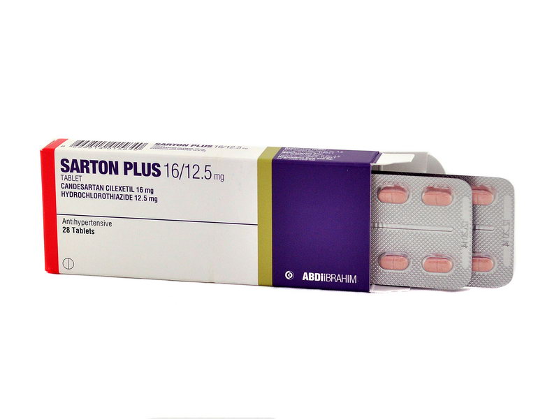 SARTON PLUS - სარტონი პლუსი 16/12.5 28 ტაბლეტი