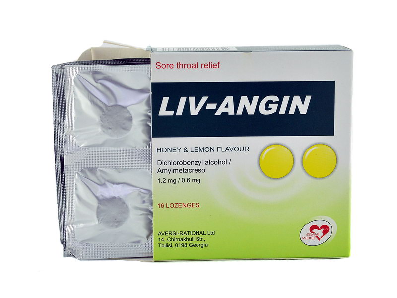 Liv-angin - ლივ-ანგინი თაფლით და ლიმონით 16 ტაბლეტი