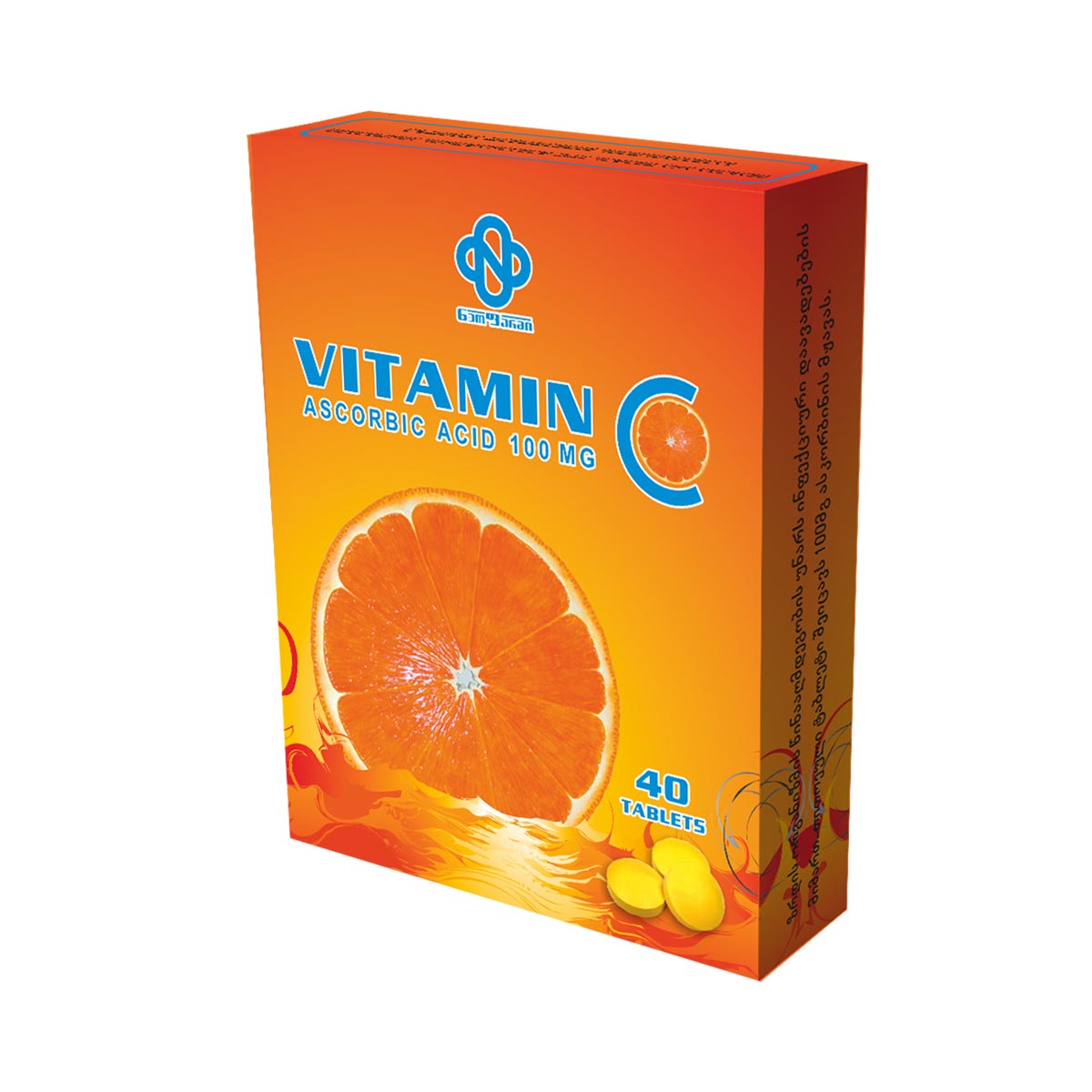 Vitamin C - ვიტამინ C 0.1გ 40 ტაბლეტი