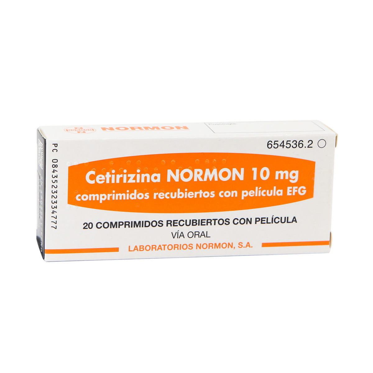 Cetirizine Normon - ცეტირიზინი ნორმონი 10მგ 20 ტაბლეტი