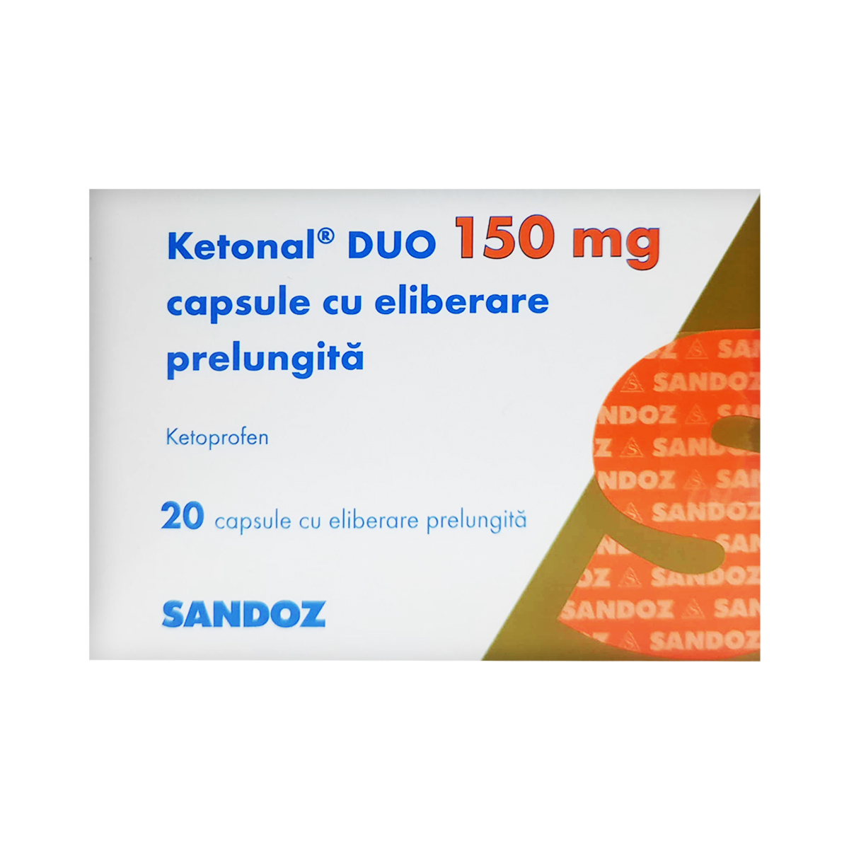 კეტონალი დუო - Ketonal Duo 150 მგ 20 კაფსულა 