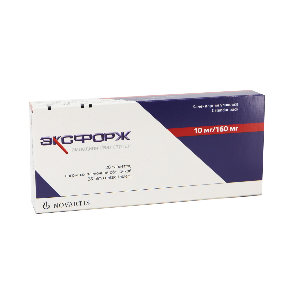 Exforge - ექსფორჯი 10მგ/160მგ 28 ტაბლეტი