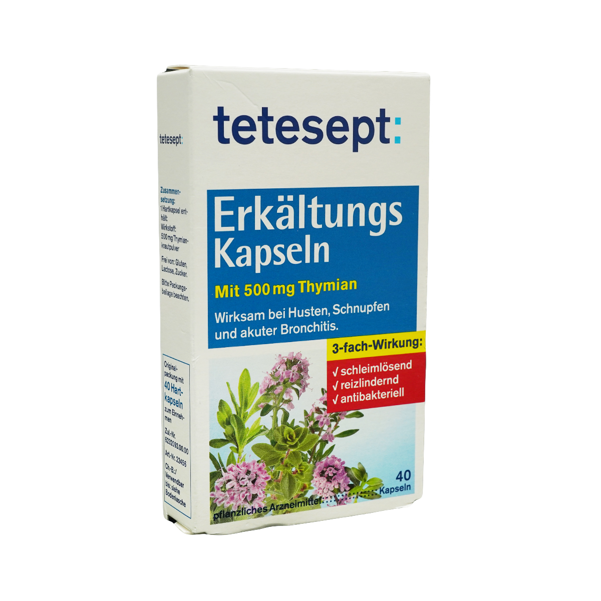 Tetesept - ტეტესეპტი გაციების 500მგ 40 კაფსულა