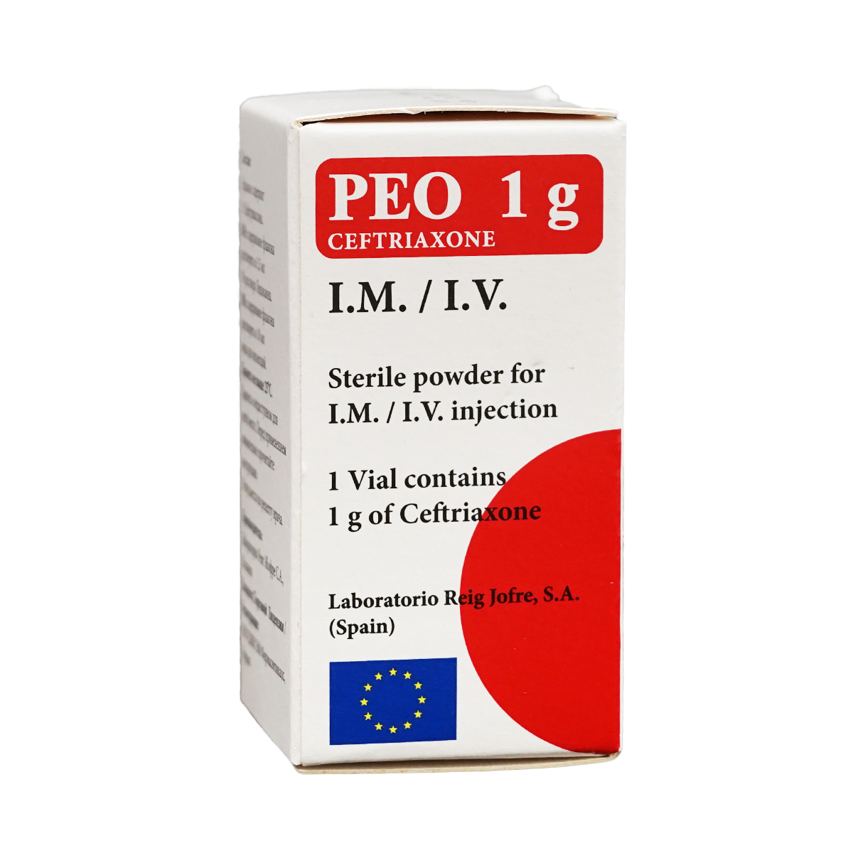 Peo - პეოცეფტრიაქსონი 1გ 1 ფლაკონი