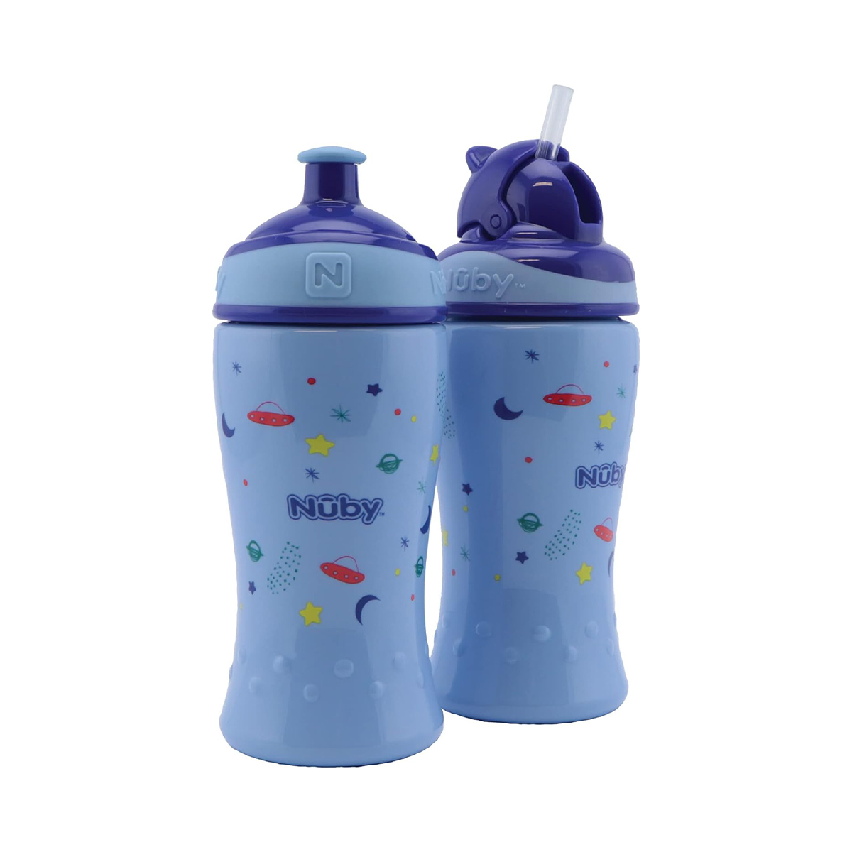 წყლის ჭიქა + ჭიქა საწოვარა 360 მლ 3415 ნუბი - Nuby