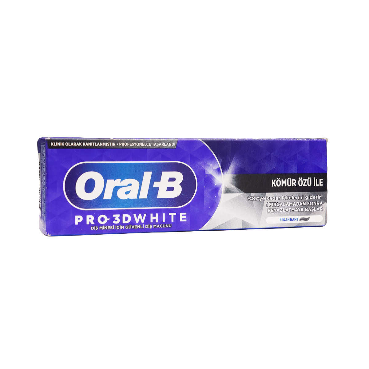 კბილის პასტა 3DW ნახშირით 75 მლ 2735 ორალ ბი - Oral-B