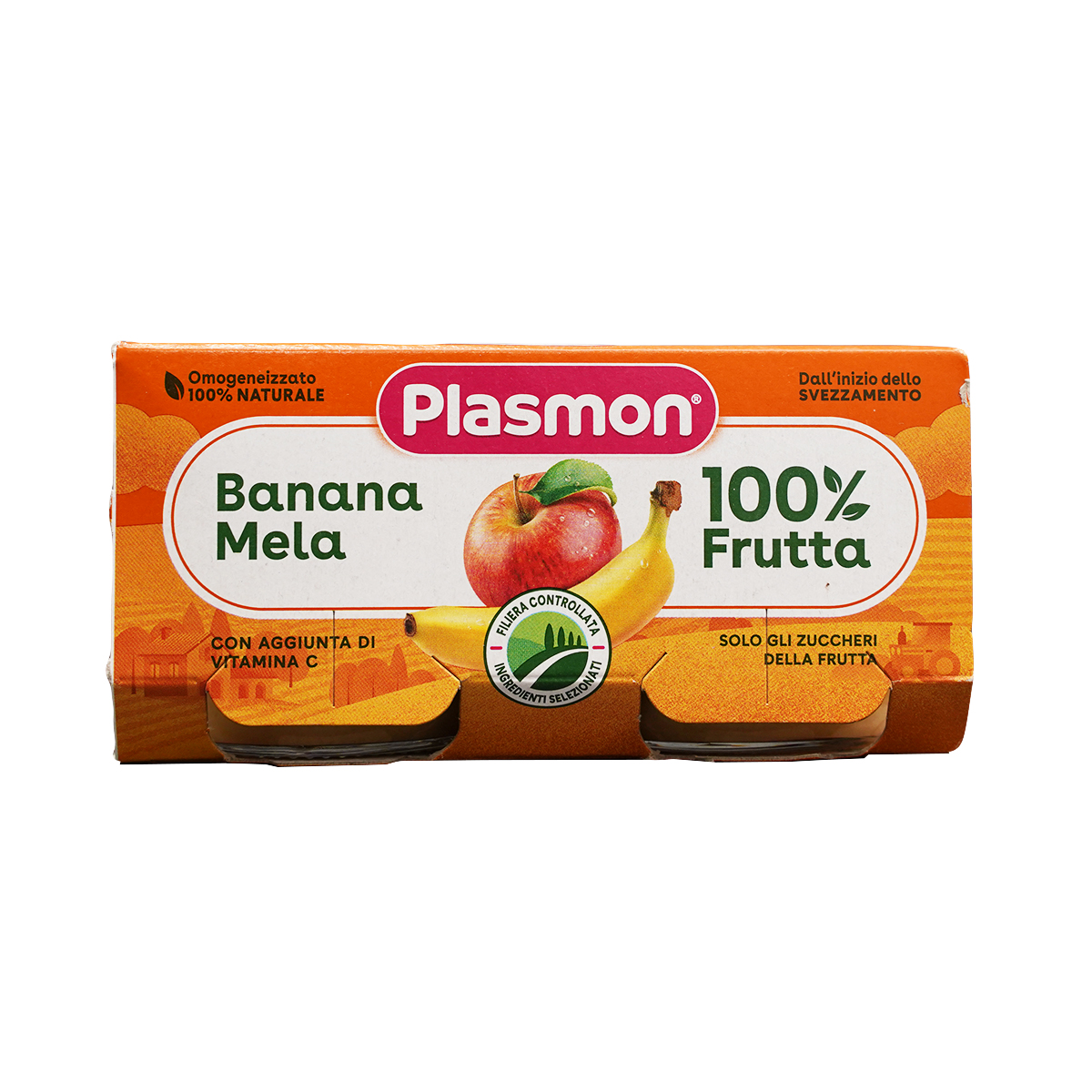 ხილფაფა ბანანი და ვაშლი 1022 პლასმონი - Plasmon