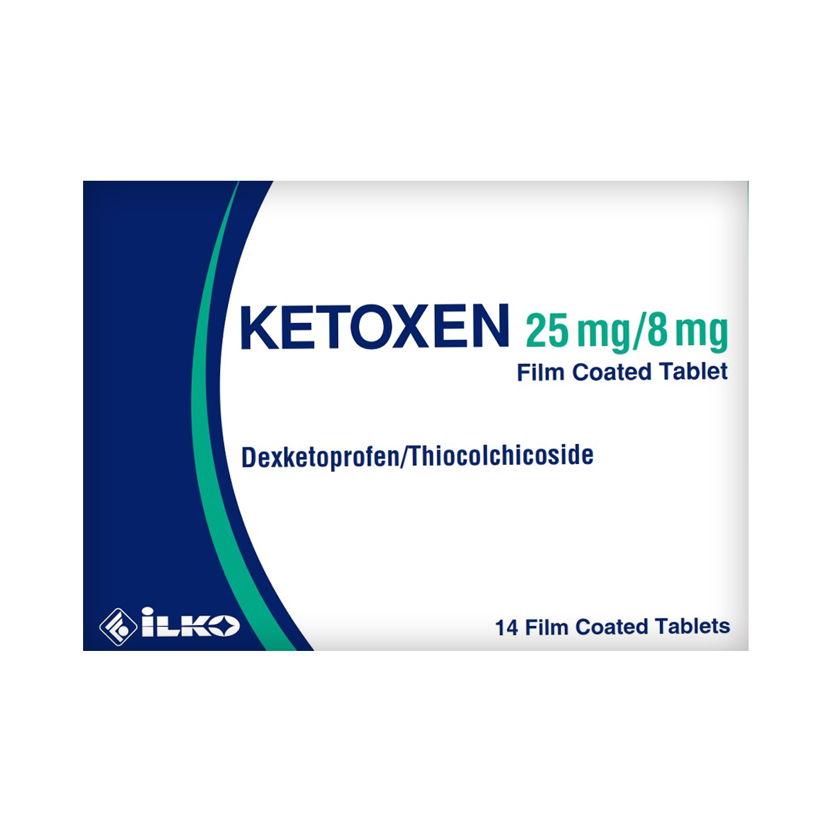 კეტოქსენი - Ketoxen 25მგ/8მგ 14 ტაბლეტი 