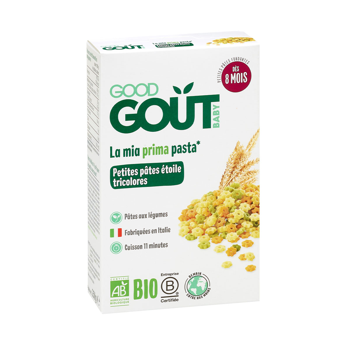 Good gout - გუდ გოუტი სამფეროვანი მაკარონი ბოსტნეულით 250 გრ 3798