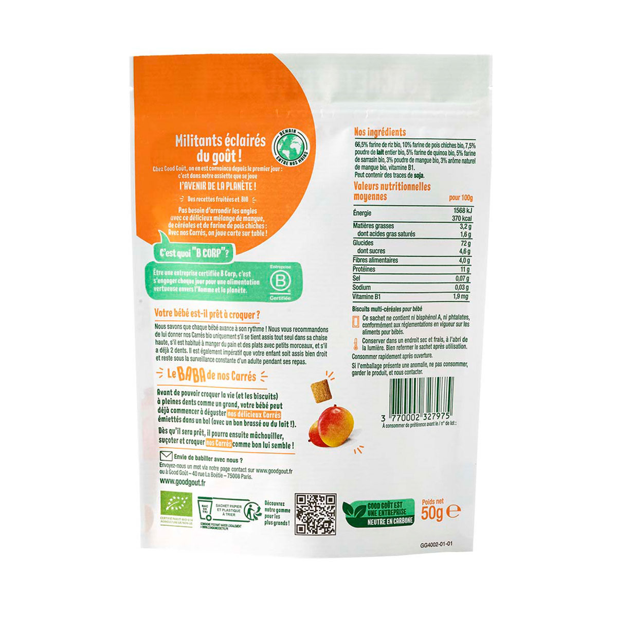 Good gout - გუდ გოუტი მანგოს ორცხობილა 50 გრ. 7975 2